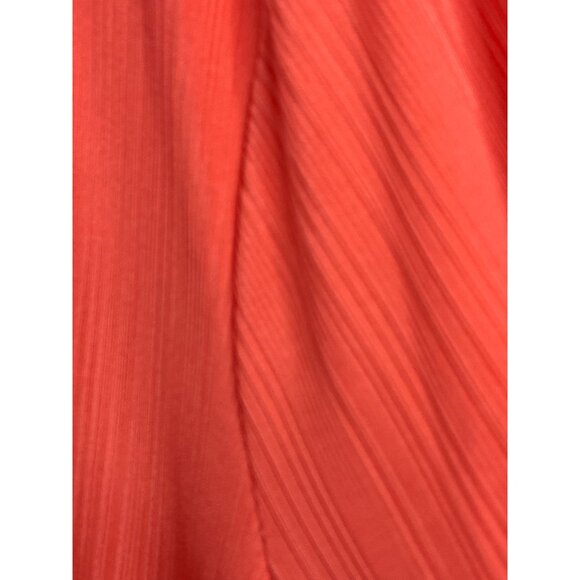 Elie McCarthy Plus 3X Orange Stretch Blouse 3/4 Sleeve Tunic Top - Picture 5 of 10